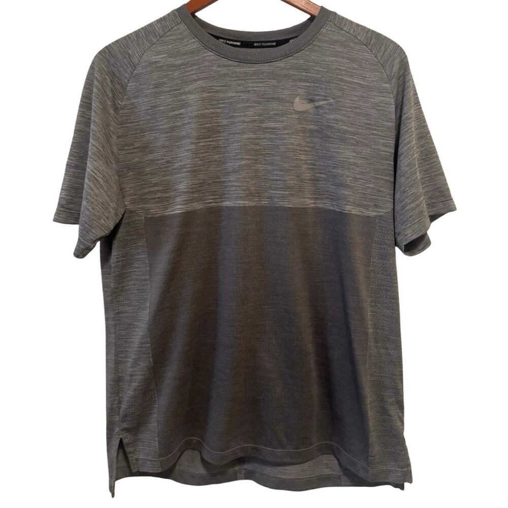 Men's Nike Dry Medalist Short Sleeve Training Shirt M Medium Gray Gym 891426